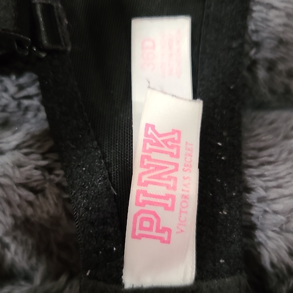 Pink Victoria's Secret 2016 Bra, Black with inner pink cups, Size 36D. - Picture 3 of 4